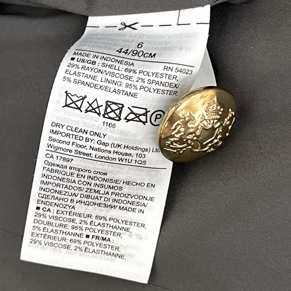 Banana Republic Grey Boyfriend Blazer (size 6) - Picture 5 of 8